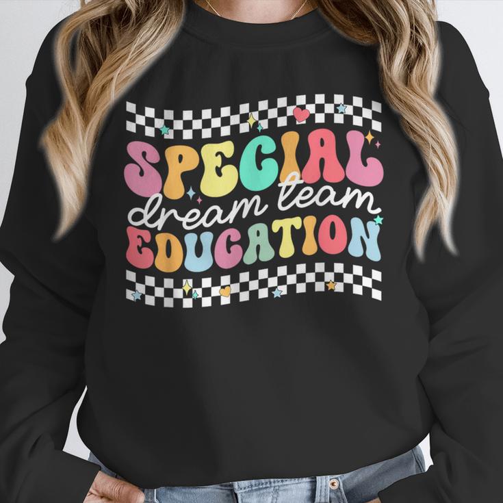 Retro Special Education Squad Groovy Dream Team SPED Teacher Unisex Sweatshirt, novelty gifts, funny gifts Retro Special Education Squad Groovy Dream Team SPED Teacher Unisex Sweatshirt, novelty gifts, funny gifts