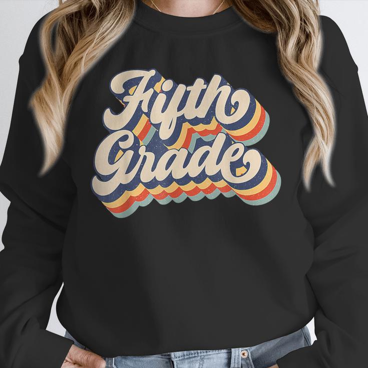 Retro Sunset Fifth Grade Teacher & Student Back To School Unisex Sweatshirt, novelty gifts, funny gifts Retro Sunset Fifth Grade Teacher & Student Back To School Unisex Sweatshirt, novelty gifts, funny gifts