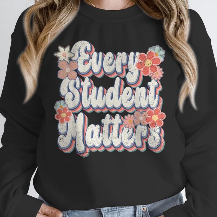 Retro Vintage Every Student Matters Teacher Paraprofessional Unisex Sweatshirt, novelty gifts, funny gifts Retro Vintage Every Student Matters Teacher Paraprofessional Unisex Sweatshirt, novelty gifts, funny gifts