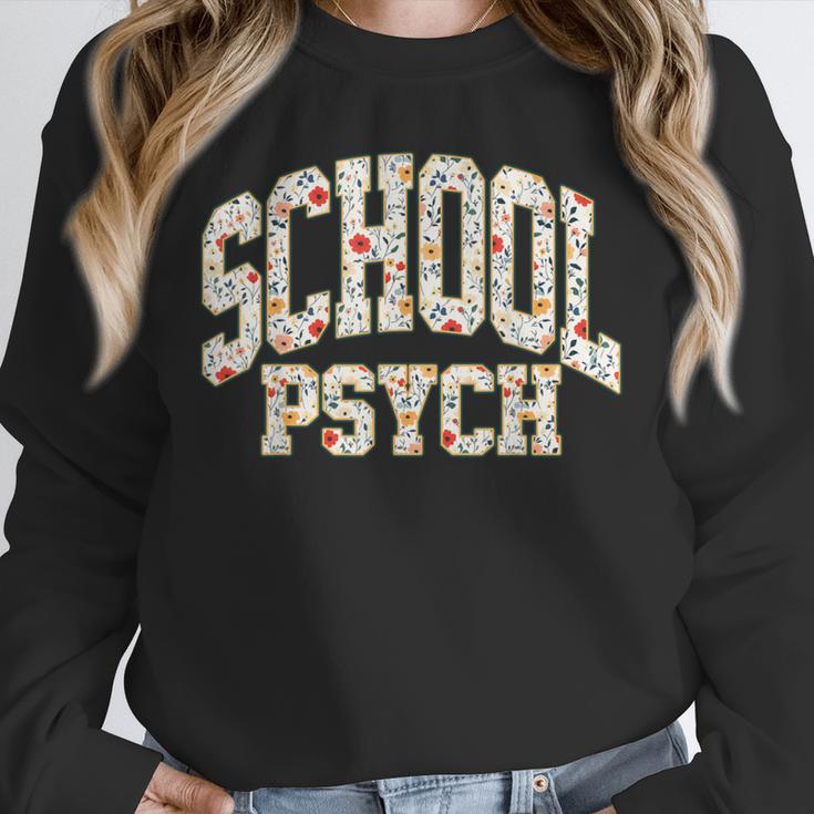 Retro Wildflower School Psych Teacher School Psychologist Unisex Sweatshirt, novelty gifts, funny gifts Retro Wildflower School Psych Teacher School Psychologist Unisex Sweatshirt, novelty gifts, funny gifts