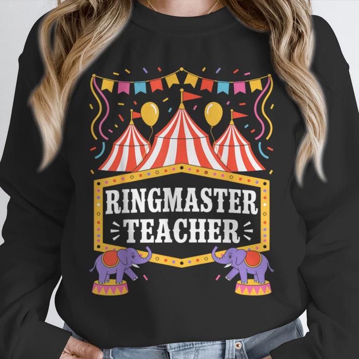 Ringmaster Teacher Circus Party Ringmaster Carnival Unisex Sweatshirt, novelty gifts, funny gifts