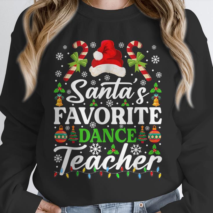 Santa's Favorite Dance Teacher Shirt Christmas Pajama Unisex Sweatshirt, novelty gifts, funny gifts Santa's Favorite Dance Teacher Shirt Christmas Pajama Unisex Sweatshirt, novelty gifts, funny gifts