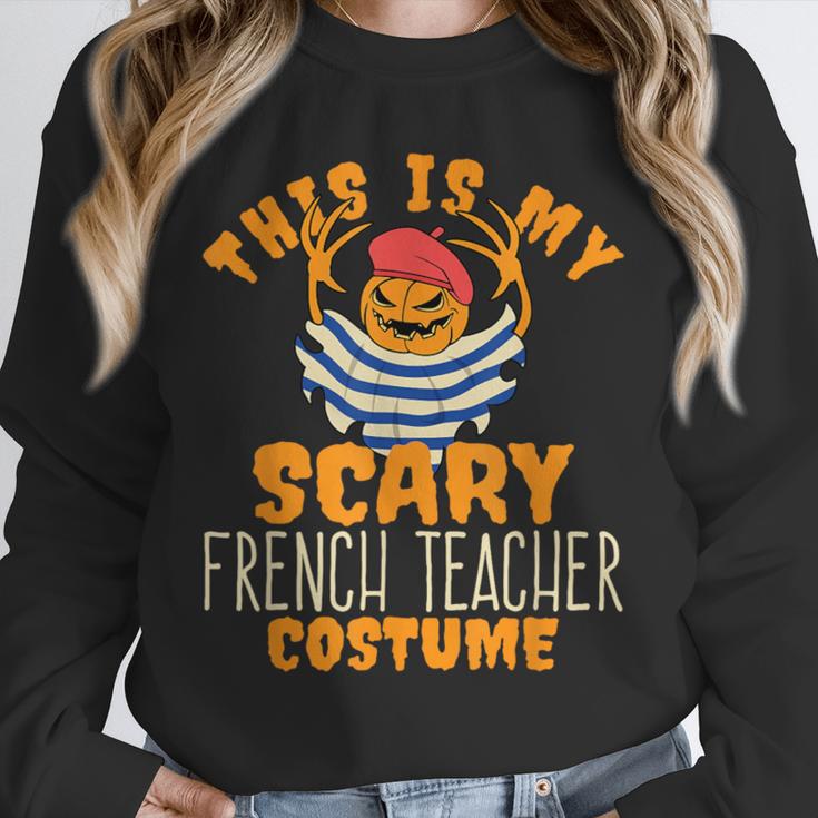 This Is My Scary French Teacher Costume Halloween Unisex Sweatshirt, novelty gifts, funny gifts This Is My Scary French Teacher Costume Halloween Unisex Sweatshirt, novelty gifts, funny gifts