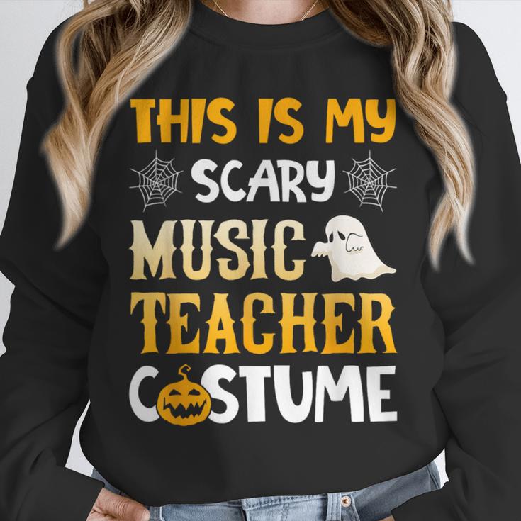 This Is My Scary Music Teacher Halloween Costumes Pajama Unisex Sweatshirt, novelty gifts, funny gifts