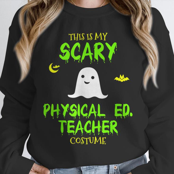 Scary Physical Education Ed Teacher Costume Halloween Easy Unisex Sweatshirt, novelty gifts, funny gifts