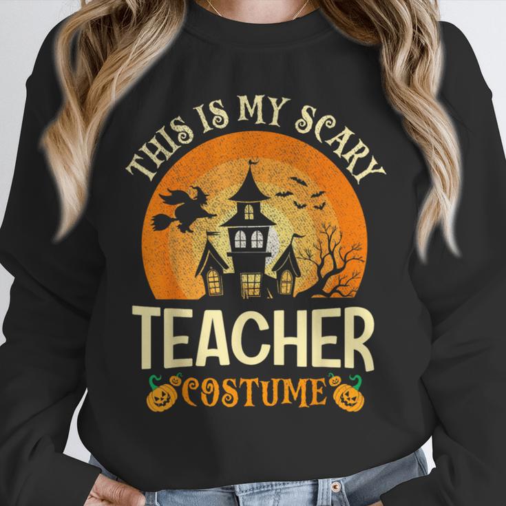 This Is My Scary Teacher Costume Halloween Unisex Sweatshirt, novelty gifts, funny gifts This Is My Scary Teacher Costume Halloween Unisex Sweatshirt, novelty gifts, funny gifts