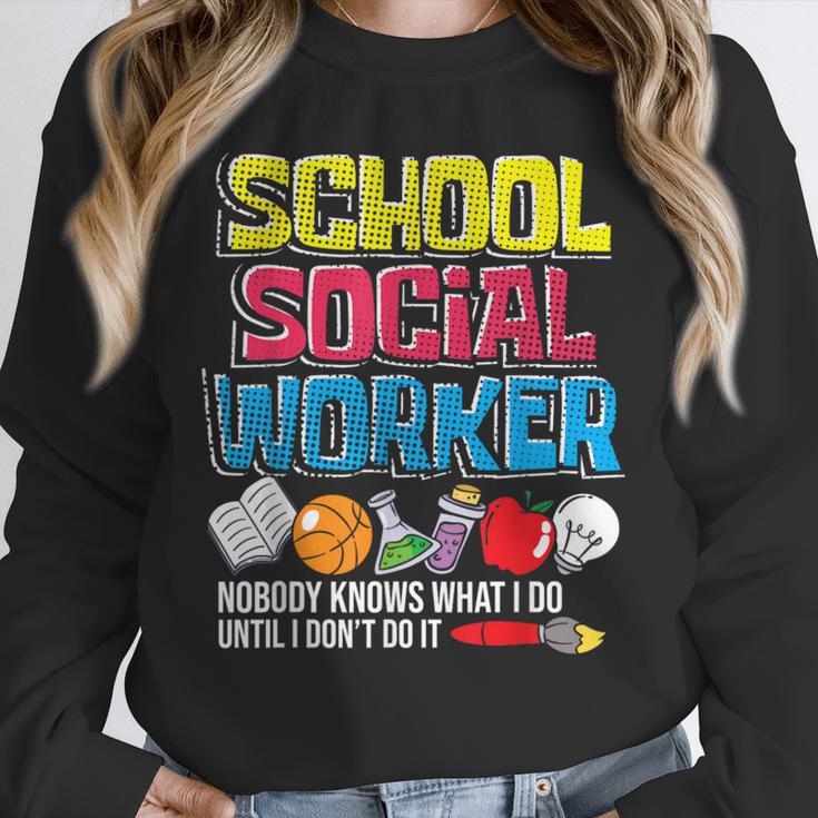School Social Worker Teacher Caseworker Public Servant LSW Unisex Sweatshirt, novelty gifts, funny gifts