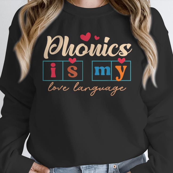 Science Of Reading Teacher Phonics Is My Love Language Unisex Sweatshirt, novelty gifts, funny gifts Science Of Reading Teacher Phonics Is My Love Language Unisex Sweatshirt, novelty gifts, funny gifts