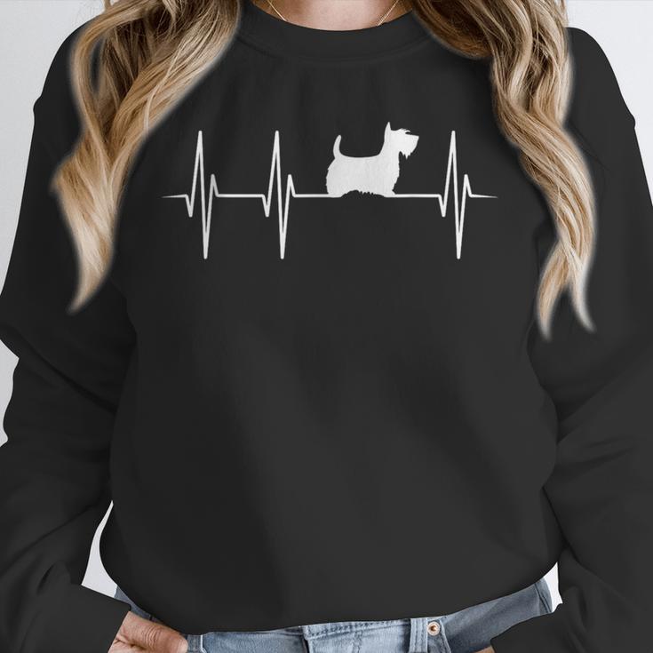 Scottish Terrier Dog Heartbeat Scottie Dog Lover T-Shirt Unisex Sweatshirt, novelty gifts, funny gifts