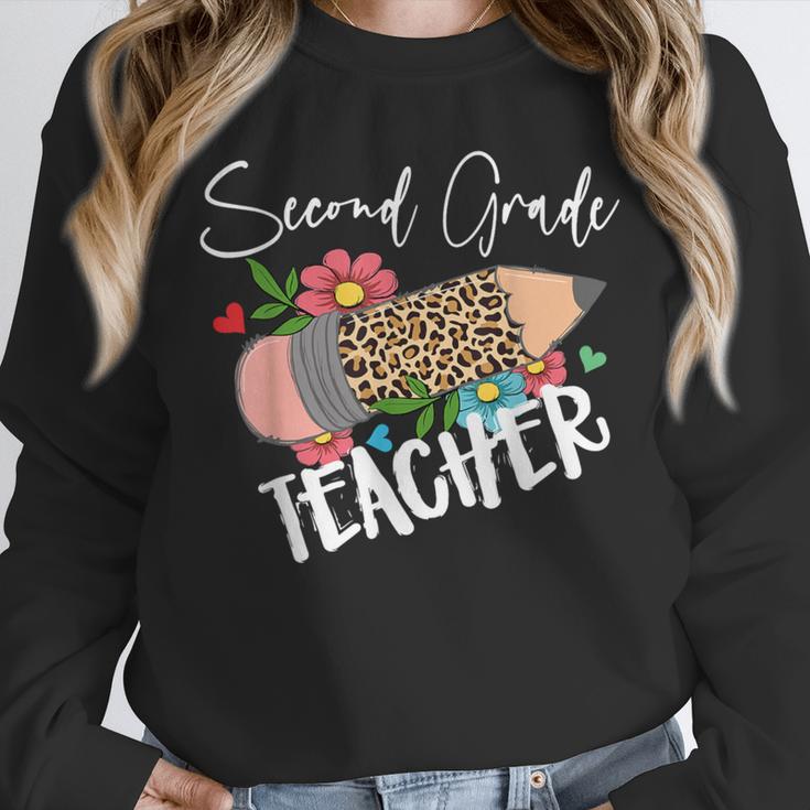 Second Grade Teacher Leopard Pencil 2nd Grade Women Teacher Unisex Sweatshirt, novelty gifts, funny gifts Second Grade Teacher Leopard Pencil 2nd Grade Women Teacher Unisex Sweatshirt, novelty gifts, funny gifts