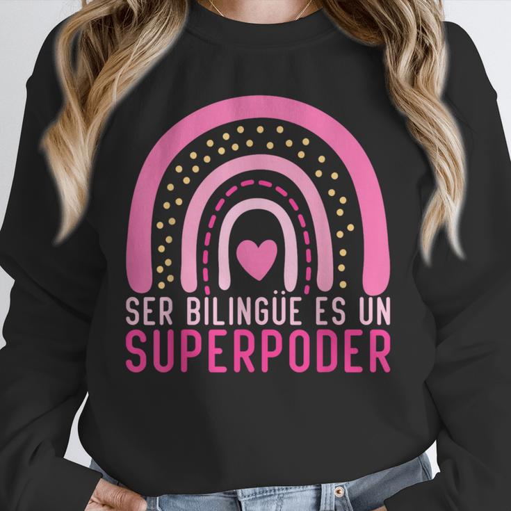 Ser Bilingue Es Un Superpoder Spanish Teacher Esl Teacher Unisex Sweatshirt, novelty gifts, funny gifts Ser Bilingue Es Un Superpoder Spanish Teacher Esl Teacher Unisex Sweatshirt, novelty gifts, funny gifts