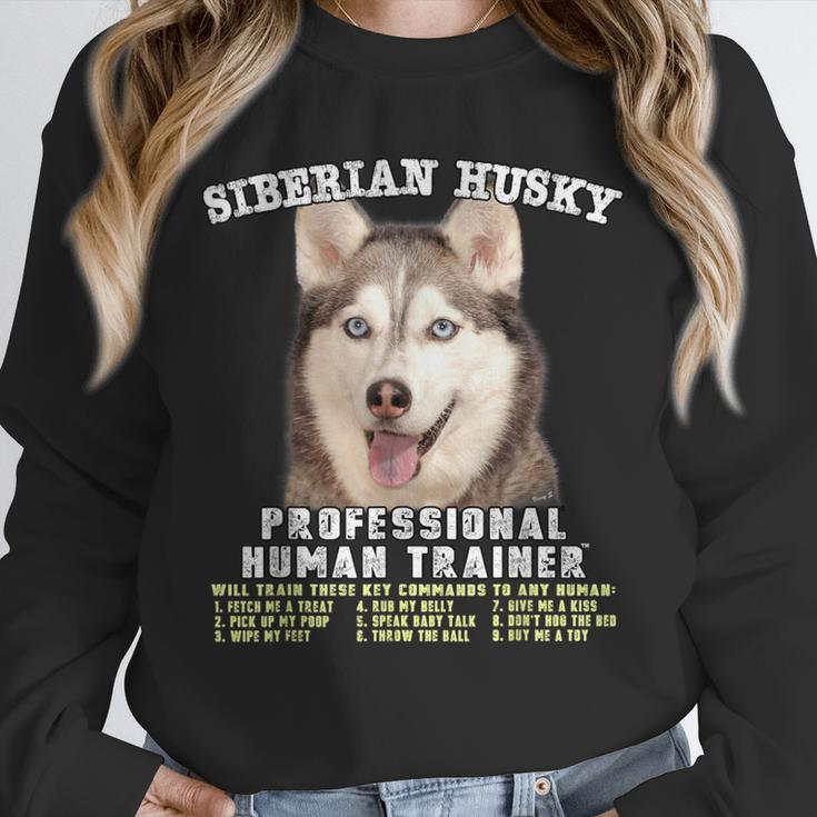 Siberian Husky Professional Human Trainer Unisex Sweatshirt, novelty gifts, funny gifts