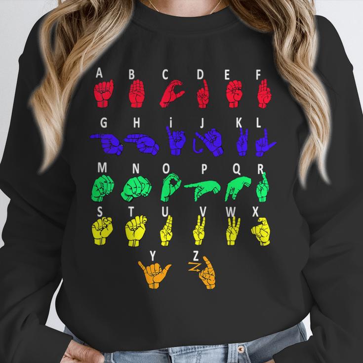 Sign Language Alphabet For ASL Interpreter Deaf Teacher Stud For Men Women Girls Kids Unisex Sweatshirt, novelty gifts, funny gifts Sign Language Alphabet For ASL Interpreter Deaf Teacher Stud For Men Women Girls Kids Unisex Sweatshirt, novelty gifts, funny gifts
