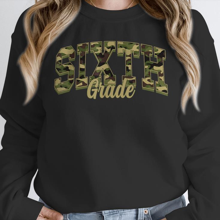 Sixth Grade Teacher Student Camouflage Back To School Unisex Sweatshirt, novelty gifts, funny gifts Sixth Grade Teacher Student Camouflage Back To School Unisex Sweatshirt, novelty gifts, funny gifts
