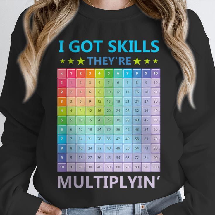 I Got Skills They'Re Multiplying Math Teacher Students Unisex Sweatshirt, novelty gifts, funny gifts I Got Skills They'Re Multiplying Math Teacher Students Unisex Sweatshirt, novelty gifts, funny gifts