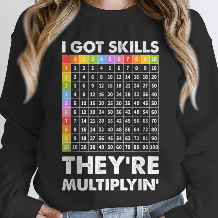 I Got Skills They'Re Multiplying Nerd Math Teacher Unisex Sweatshirt, novelty gifts, funny gifts I Got Skills They'Re Multiplying Nerd Math Teacher Unisex Sweatshirt, novelty gifts, funny gifts