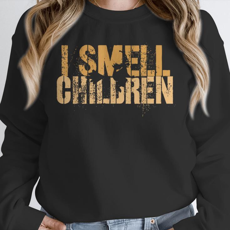 I SMELL CHILDREN Halloween Teacher Classroom I Teach Unisex Sweatshirt, novelty gifts, funny gifts