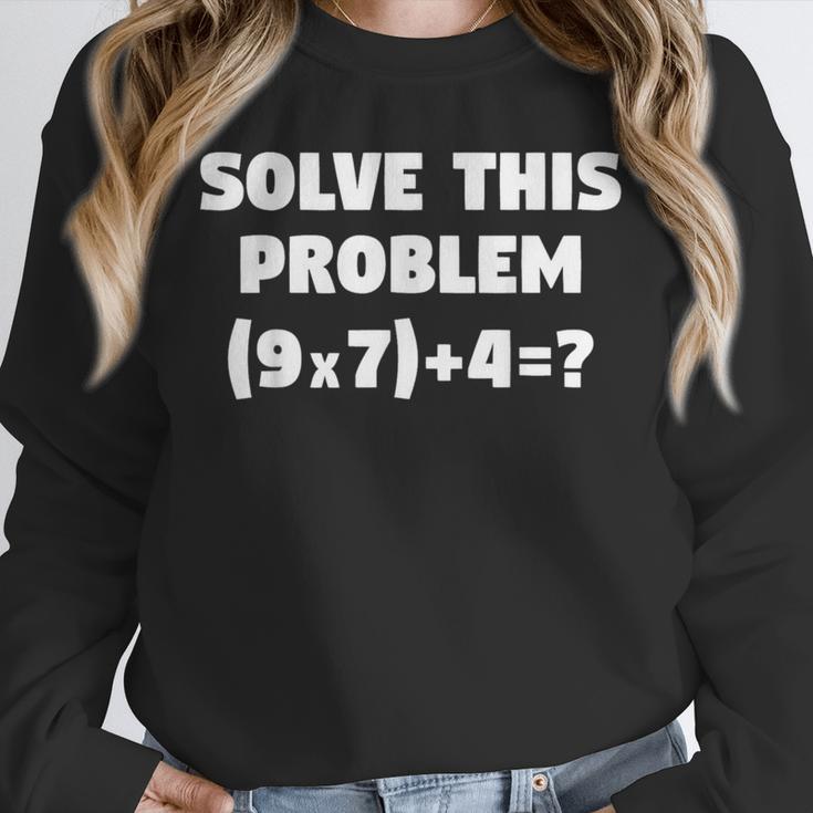 Solve This Problem 9X7467 Elementary Math Teacher Unisex Sweatshirt, novelty gifts, funny gifts Solve This Problem 9X7467 Elementary Math Teacher Unisex Sweatshirt, novelty gifts, funny gifts