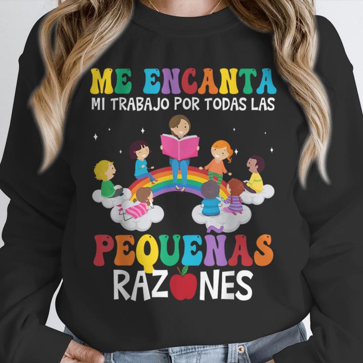 Spanish Teacher Bilingual Teacher Maestra Maestras Unisex Sweatshirt, novelty gifts, funny gifts