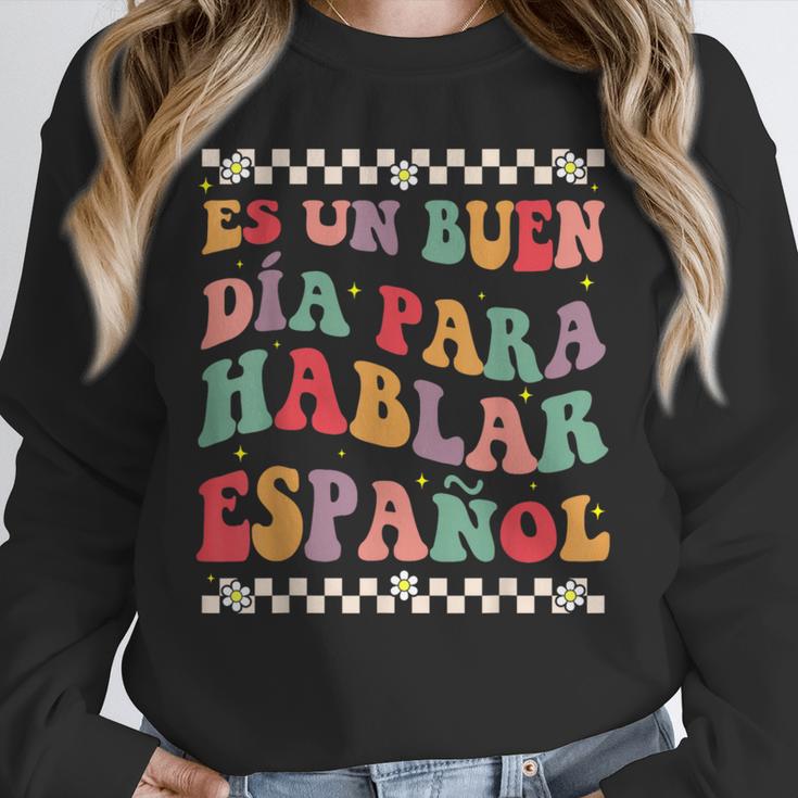 Spanish Teacher Maestra Hablar EspañOl Bilingual Teacher Unisex Sweatshirt, novelty gifts, funny gifts