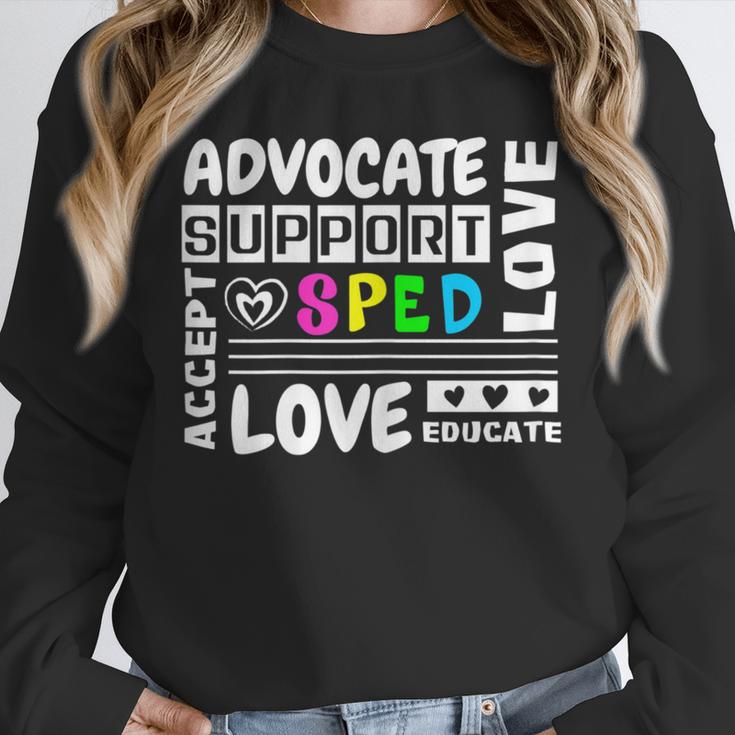 Special Education Advocate Love Support SPED Teacher Unisex Sweatshirt, novelty gifts, funny gifts Special Education Advocate Love Support SPED Teacher Unisex Sweatshirt, novelty gifts, funny gifts