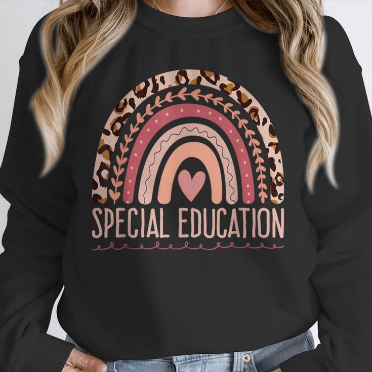 Special Education Shirt Teacher SPED Leopard Boho Rainbow Unisex Sweatshirt, novelty gifts, funny gifts Special Education Shirt Teacher SPED Leopard Boho Rainbow Unisex Sweatshirt, novelty gifts, funny gifts