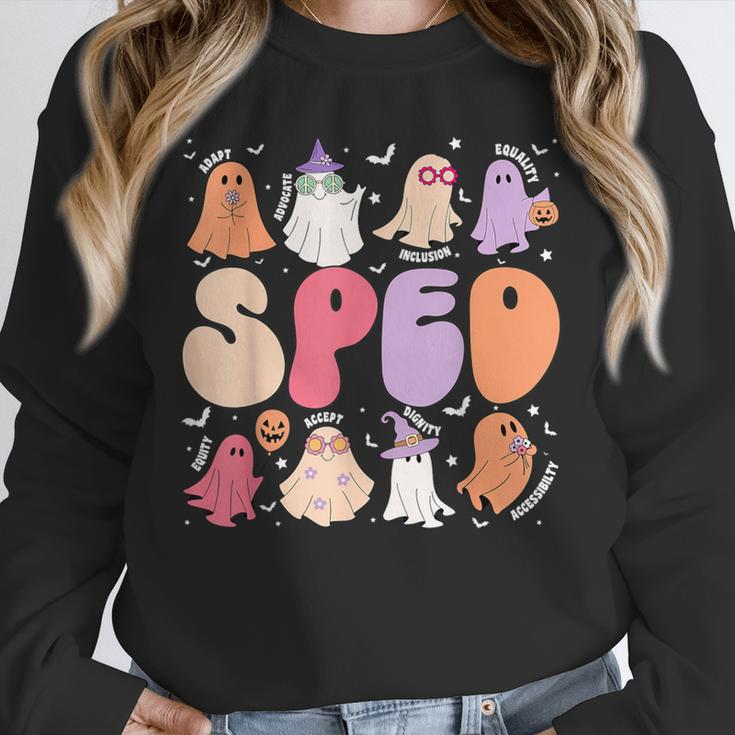 Special Education Teacher Ghosts Halloween SPED Teacher Unisex Sweatshirt, novelty gifts, funny gifts