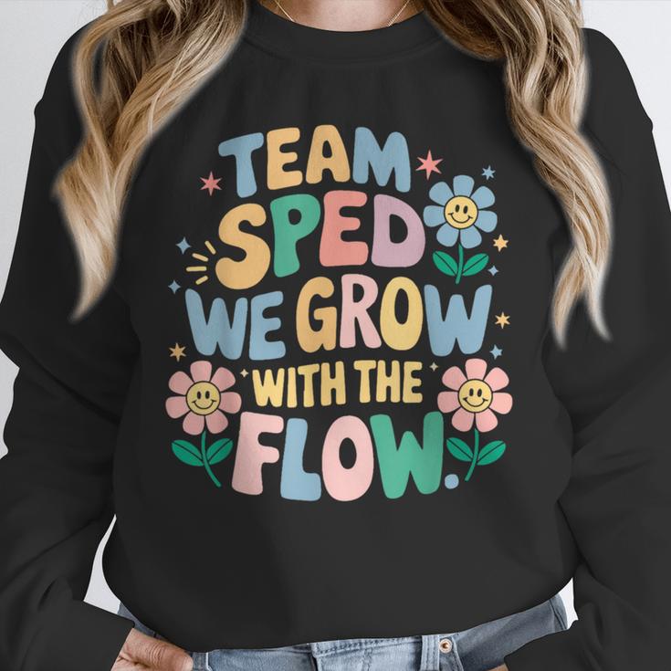 Special Education Teacher Team SPED Grow With The Flow Unisex Sweatshirt, novelty gifts, funny gifts Special Education Teacher Team SPED Grow With The Flow Unisex Sweatshirt, novelty gifts, funny gifts