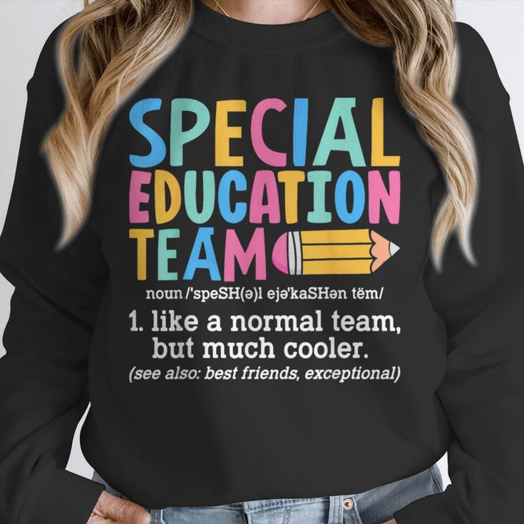 Special Education Team Definition Retro Ed Team Crew Teacher Unisex Sweatshirt, novelty gifts, funny gifts