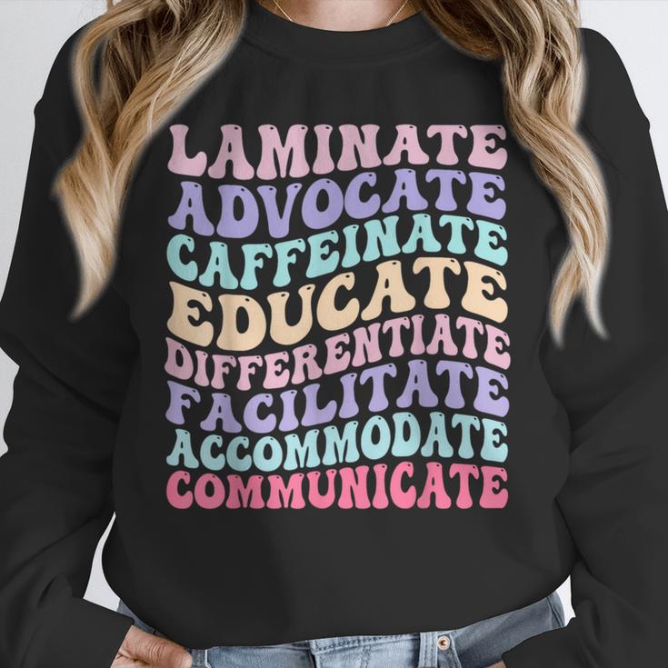 Sped Caffeinate Advocate Laminate Educate Teacher Unisex Sweatshirt, novelty gifts, funny gifts Sped Caffeinate Advocate Laminate Educate Teacher Unisex Sweatshirt, novelty gifts, funny gifts