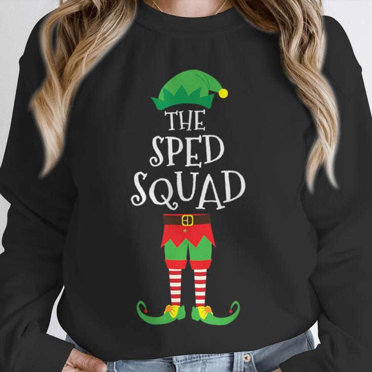 SPED Squad Elf Teacher Matching Christmas Party Pajama Unisex Sweatshirt, novelty gifts, funny gifts