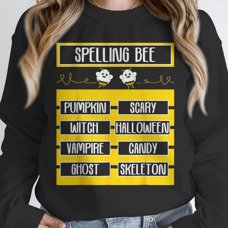 Spelling Bee Halloween Teachers Bee Spelling Competition Unisex Sweatshirt, novelty gifts, funny gifts