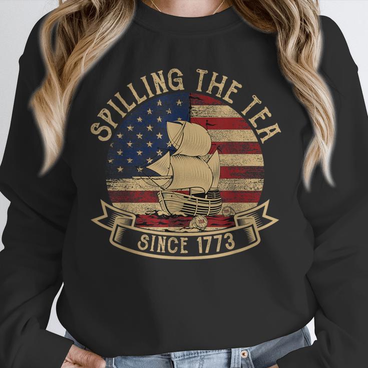 Spilling The Tea Since 1773 American History Teacher Vintage Unisex Sweatshirt, novelty gifts, funny gifts Spilling The Tea Since 1773 American History Teacher Vintage Unisex Sweatshirt, novelty gifts, funny gifts