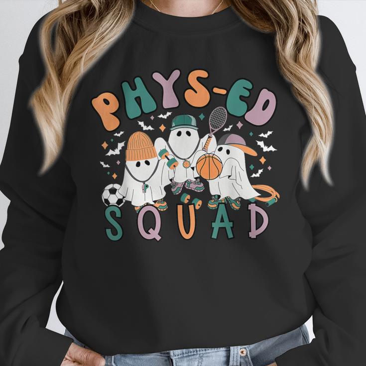 Spooky Ghost PE Teacher Squad Physical Education Halloween Unisex Sweatshirt, novelty gifts, funny gifts Spooky Ghost PE Teacher Squad Physical Education Halloween Unisex Sweatshirt, novelty gifts, funny gifts