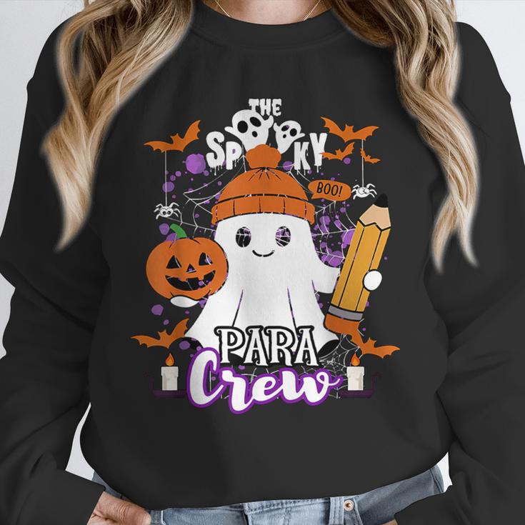 Spooky Para Crew Ghost Halloween Paraprofessional Teacher Unisex Sweatshirt, novelty gifts, funny gifts Spooky Para Crew Ghost Halloween Paraprofessional Teacher Unisex Sweatshirt, novelty gifts, funny gifts