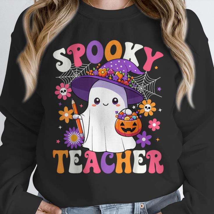 Spooky Teacher Halloween Cute Halloween Teacher Ghost Unisex Sweatshirt, novelty gifts, funny gifts Spooky Teacher Halloween Cute Halloween Teacher Ghost Unisex Sweatshirt, novelty gifts, funny gifts