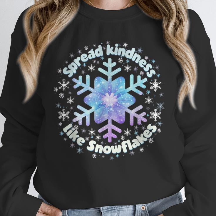 Spread Kindness Like Snowflakes Christmas Teacher Unity Day Unisex Sweatshirt, novelty gifts, funny gifts