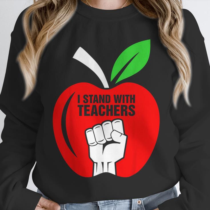 I Stand With Teachers Tshirt Unisex Sweatshirt, novelty gifts, funny gifts I Stand With Teachers Tshirt Unisex Sweatshirt, novelty gifts, funny gifts