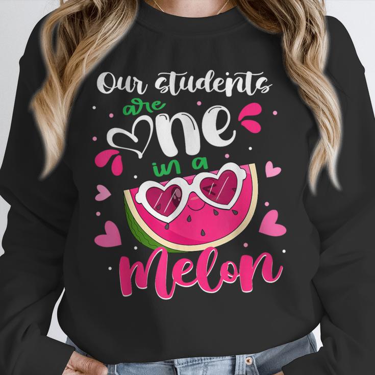 Our Students Are One In A Melon Teacher Watermelon Summer Unisex Sweatshirt, novelty gifts, funny gifts