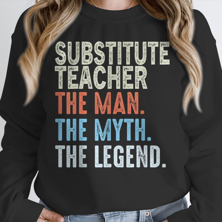 Substitute Teacher Man The Myth The Legend Appreciation Day Unisex Sweatshirt, novelty gifts, funny gifts Substitute Teacher Man The Myth The Legend Appreciation Day Unisex Sweatshirt, novelty gifts, funny gifts