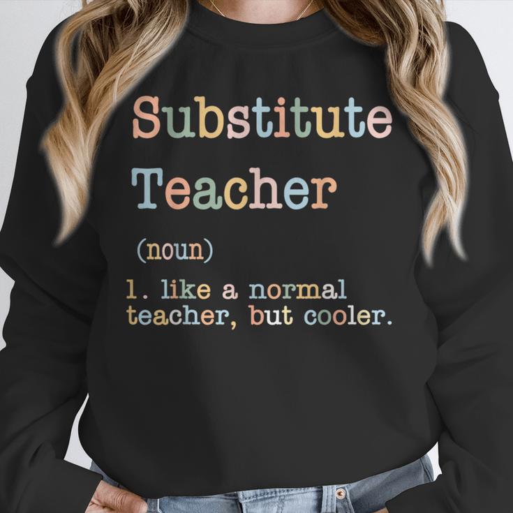 Substitute Teacher Like A Normal Teacher But Cooler Unisex Sweatshirt, novelty gifts, funny gifts Substitute Teacher Like A Normal Teacher But Cooler Unisex Sweatshirt, novelty gifts, funny gifts