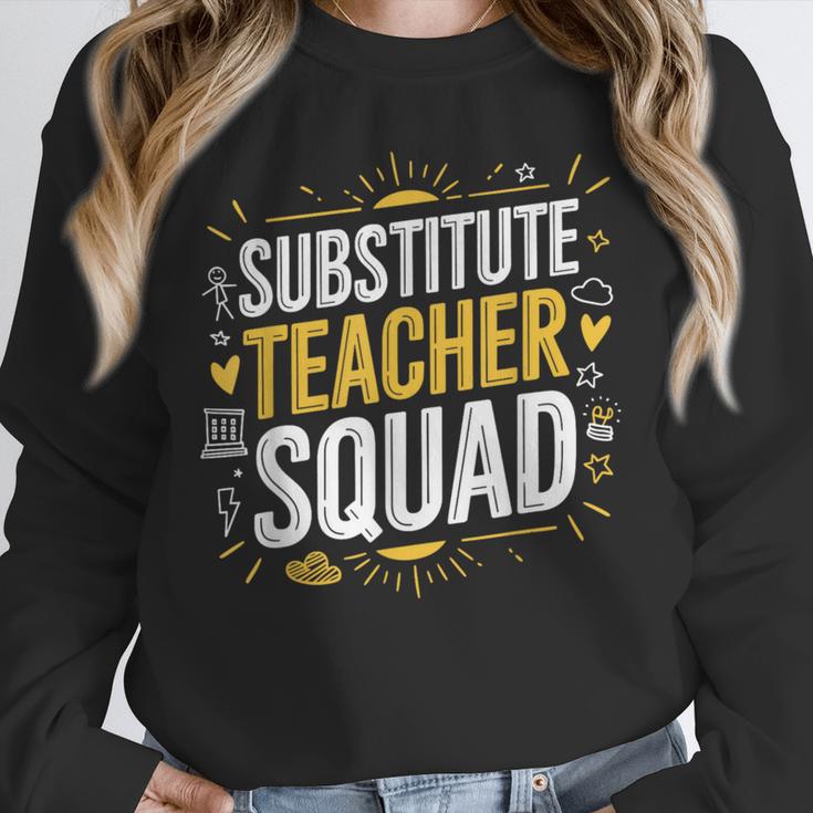 Substitute Teacher Squad Sub Teacher Substitute Teaching Unisex Sweatshirt, novelty gifts, funny gifts Substitute Teacher Squad Sub Teacher Substitute Teaching Unisex Sweatshirt, novelty gifts, funny gifts