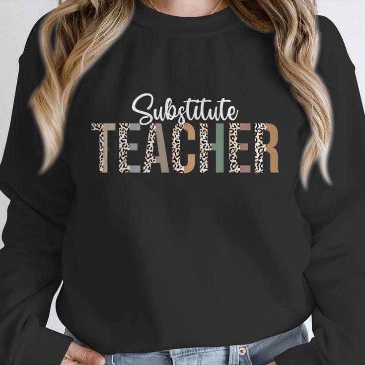 Substitute Teacher Supplies For Teachers Leopard For Men Women Unisex Sweatshirt, novelty gifts, funny gifts Substitute Teacher Supplies For Teachers Leopard For Men Women Unisex Sweatshirt, novelty gifts, funny gifts