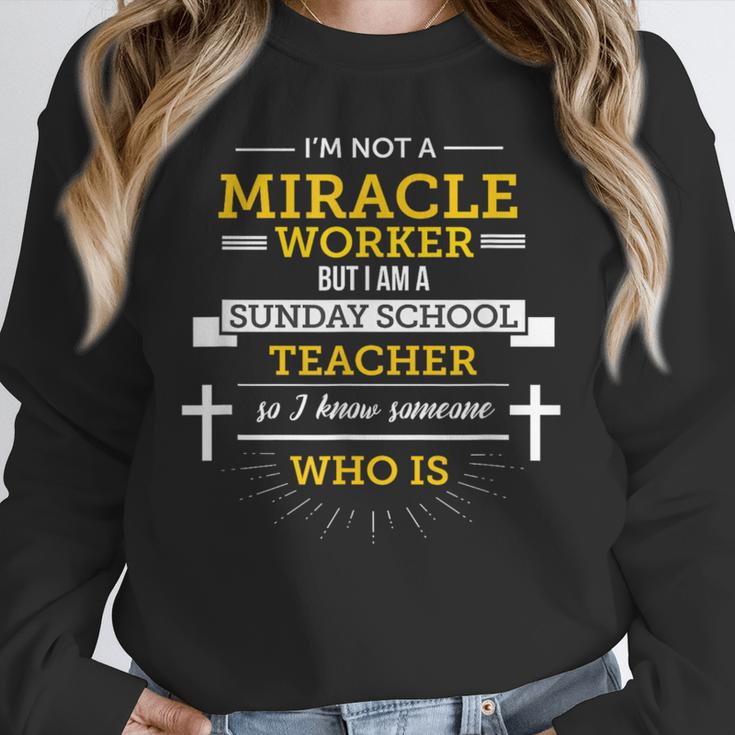 Sunday School Teacher TShirt Miracle Worker Unisex Sweatshirt, novelty gifts, funny gifts Sunday School Teacher TShirt Miracle Worker Unisex Sweatshirt, novelty gifts, funny gifts