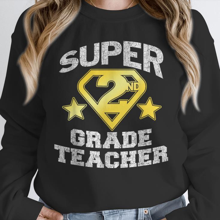 Super 2nd Grade Teacher Hero Unisex Sweatshirt, novelty gifts, funny gifts Super 2nd Grade Teacher Hero Unisex Sweatshirt, novelty gifts, funny gifts