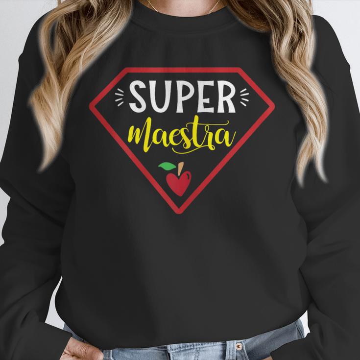 Super Heroe Maestra Espanol Spanish Super Teacher Unisex Sweatshirt, novelty gifts, funny gifts Super Heroe Maestra Espanol Spanish Super Teacher Unisex Sweatshirt, novelty gifts, funny gifts