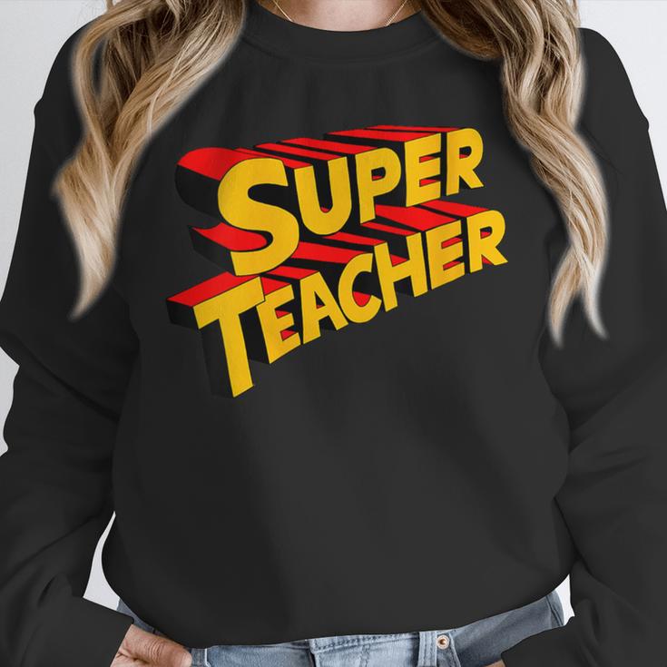 Super Teacher SuperTeacher Unisex Sweatshirt, novelty gifts, funny gifts