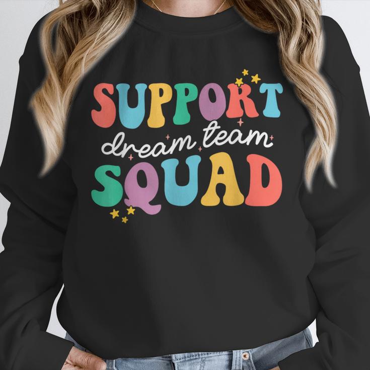 Support Dream Services Team Groovy Teacher Support Squad Unisex Sweatshirt, novelty gifts, funny gifts Support Dream Services Team Groovy Teacher Support Squad Unisex Sweatshirt, novelty gifts, funny gifts