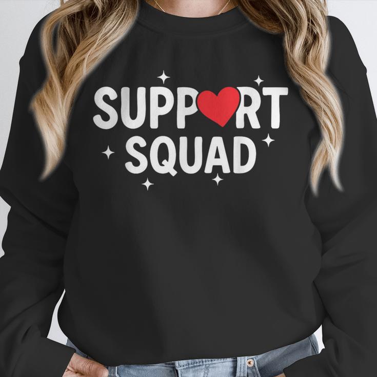 Support Squad Cute Heart Supportive Teacher Team Member Unisex Sweatshirt, novelty gifts, funny gifts Support Squad Cute Heart Supportive Teacher Team Member Unisex Sweatshirt, novelty gifts, funny gifts