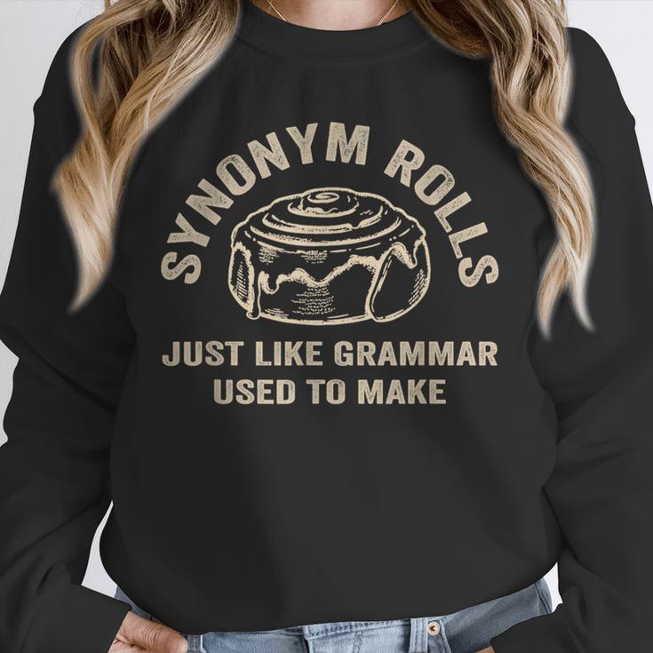 Synonym Rolls Joke Cinnamon Rolls Grammar Pun Teacher Unisex Sweatshirt, novelty gifts, funny gifts Synonym Rolls Joke Cinnamon Rolls Grammar Pun Teacher Unisex Sweatshirt, novelty gifts, funny gifts